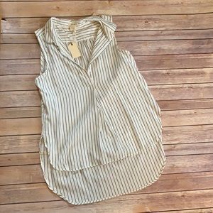 NWT Love Notes Dress shirt tank - high low fit